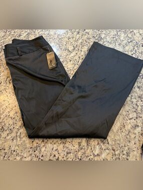 Star City Black Satin Wide-Leg Women's Pants